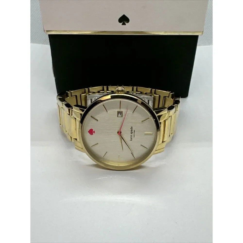 Kate Spade Gramercy 0009 Women's Gold Stainless Steel Analog Dial Watch JNA146